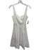 Staud Size 2 White Cotton Blend Sleeveless Paneled Square Neck Back Zip Dress White / 2