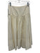 Maeve Size 6 Cream White Cotton Wrap Gathered Waist Button Closure Midi Skirt Cream White / 6
