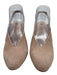 Eric Michael Shoe Size 40 Beige Leather Upper Suede Cutout Detailing Slingbacks Beige / 40
