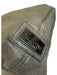 Valentino Garavani Black Denim Shoulder Bag Magnetic Close Rose Applique Bag Black