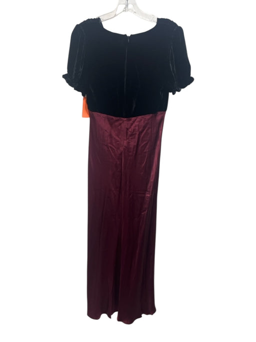 Rails Size S Wine Red Rayon, Viscose, Silk Fabric Block Velvet Tie Detail Dress Wine Red / S