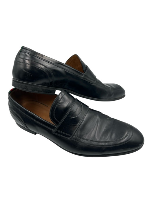 Gucci Shoe Size 6 Black Leather Solid Dress Men's Shoes Black / 6