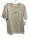 Helmut Lang Size S Tan Cotton Blend logo T shirt Crew Men's Short Sleeve Tan / S