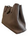 Longchamp Gray Leather Pebbled Open Middle Shoulder Bag Tote Bag Gray / M