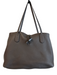 Longchamp Gray Leather Pebbled Open Middle Shoulder Bag Tote Bag Gray / M
