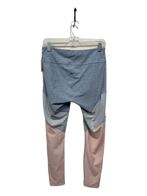 Outdoor Voices Size L Pink, Gray, Blue Nylon Blend High Waist Heathered Leggings Pink, Gray, Blue / L