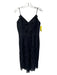 Adelyn Rae Size S Black Cotton Blend Lace Overlay Sleeveless Midi Dress Black / S