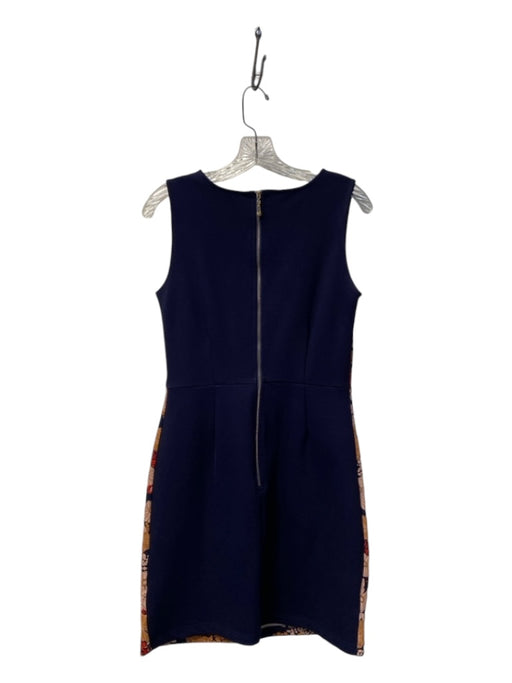 Jade Melody Tan Size XS Navy & Multi Polyester Split Round Neck Sleeveless Dress Navy & Multi / XS