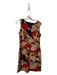 Jade Melody Tan Size XS Navy & Multi Polyester Split Round Neck Sleeveless Dress Navy & Multi / XS