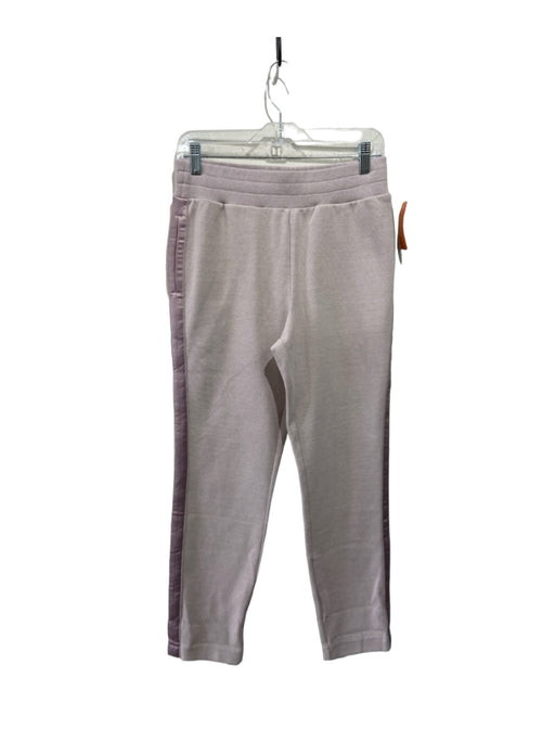 Varley Size M Pale Purple Cotton Blend Side Stripe Elastic Waist Straight Pants Pale Purple / M