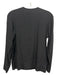 Maria + Cornejo Size 8 Black Silk Blend Surplice V Neck Long Sleeve Top Black / 8