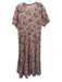 Lola Australia Size M Pink, Green & Multi Print Cotton Metallic Thread Dress Pink, Green & Multi Print / M