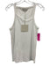 Tibi Size M White Cotton Sleeveless Tank Rib Knit Scoop Neck Top White / M