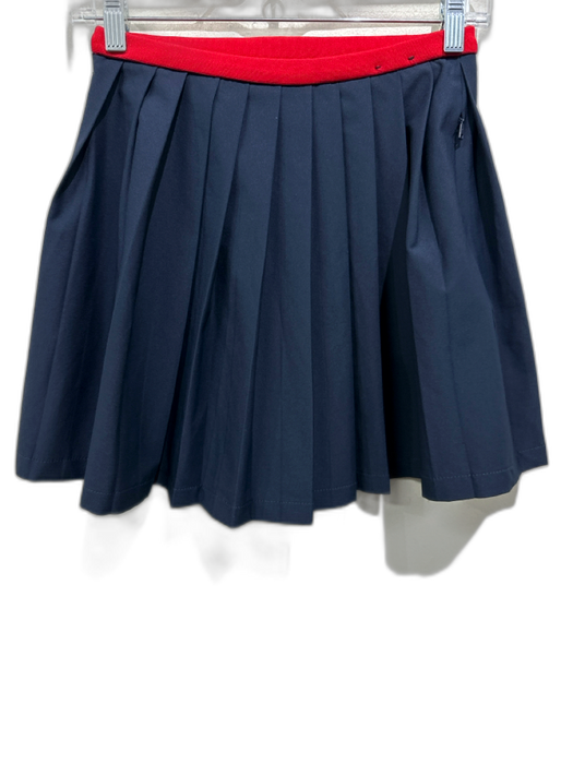 J. Lindeberg Size XS Navy & Red Pleated Skirt Navy & Red / XS