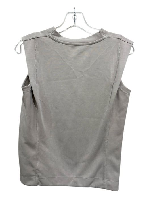 Athleta Size XXS Taupe Poly Blend Sleeveless Scoop Neck Top Taupe / XXS