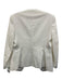 Theory Size 6 White Cotton Blend Open Front Darted Welt Pocket Blazer Jacket White / 6