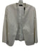 Theory Size 6 White Cotton Blend Open Front Darted Welt Pocket Blazer Jacket White / 6