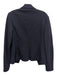 Theory Size 8 Navy Viscose Blend Silver Buttons Patch Pocket Open Front Jacket Navy / 8