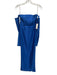 L'idee Size 6 Blue Polyester Strapless Pleated Detachable Sleeves Dress Blue / 6