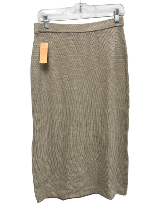 St John Collection Size 8 Champagne Beige Wool Blend Elastic Waist Skirt Set Champagne Beige / 8