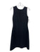 Oscar De La Renta Size 4 Black Wool Sleeveless Back Zip Dress Black / 4