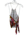 Milly Size 8 Pink, Brown, Yellow Cotton Chain Abstract Tie Back Halter Top Pink, Brown, Yellow / 8