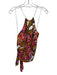 Milly Size 8 Pink, Brown, Yellow Cotton Chain Abstract Tie Back Halter Top Pink, Brown, Yellow / 8