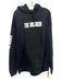 Mitchell & Ness NWT Size XL Black & White Cotton Blend Words Hoodie Men's Jacket Black & White / XL