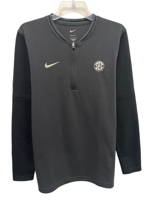 Nike NWT Size M Gray Cotton Blend Solid Quarter Zip Men's Long Sleeve Shirt Gray / M