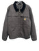 Carhartt Size M Gray Cotton Blend Solid Lined Zip Up Men's Jacket Gray / M