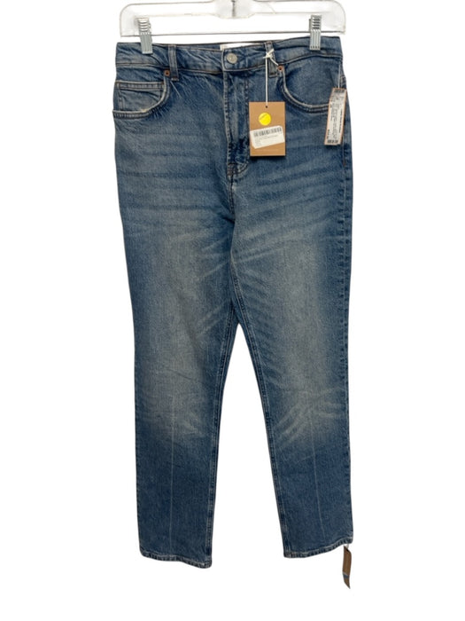 Reformation Jeans Size 28 Medium Wash Cotton Blend High Rise Zip Fly Jeans Medium Wash / 28