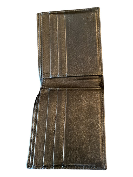 Gucci Black Leather Guccissima Bi Fold Men's Wallet