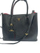 Prada Black & Red Saffiano Leather Open Top Top Handles Dust bag incl. Bag Black & Red / M
