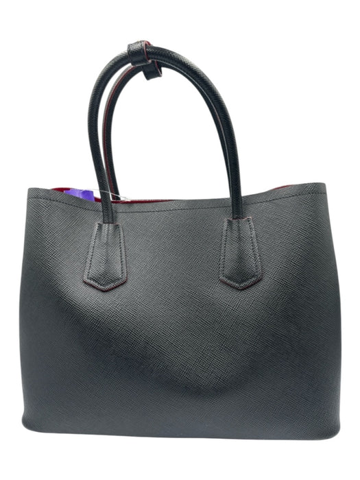Prada Black & Red Saffiano Leather Open Top Top Handles Dust bag incl. Bag Black & Red / M