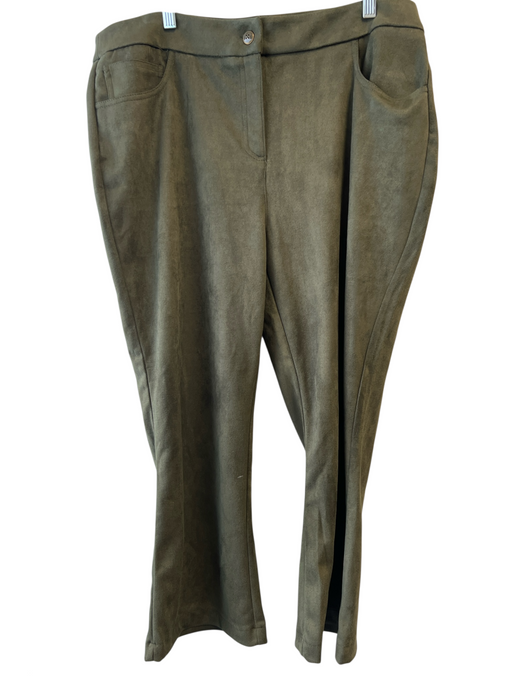 Nanette Nanette Lepore Size XL Green Polyester Zip Fly High Rise 4 Pocket Pants Green / XL