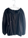 Simply Vera Size L Black Acrylic & Wool Drawstring Collar Long Sleeve Jacket Black / L