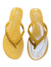 Tory Burch Shoe Size 6 Orange Plastic Thong Flip flop Studded Logo Shoes Orange / 6