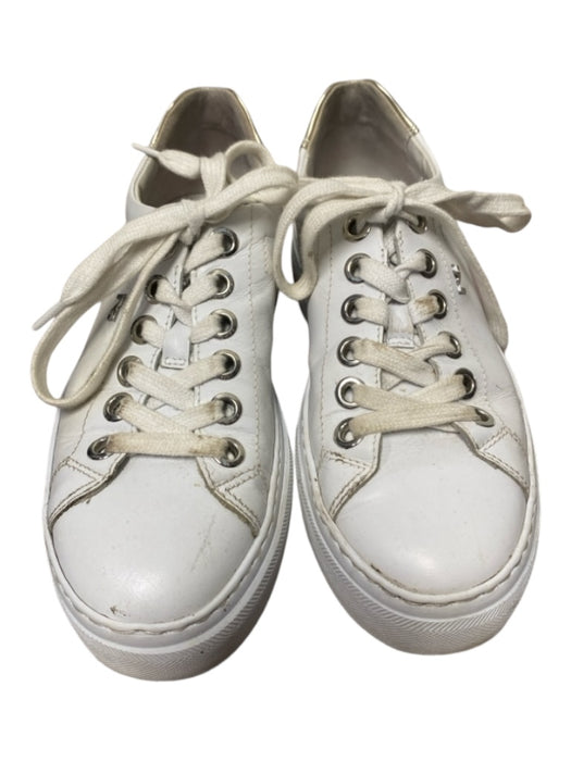 Nero Giardini Shoe Size 36 White & Black Leather round toe lace up Sneakers White & Black / 36