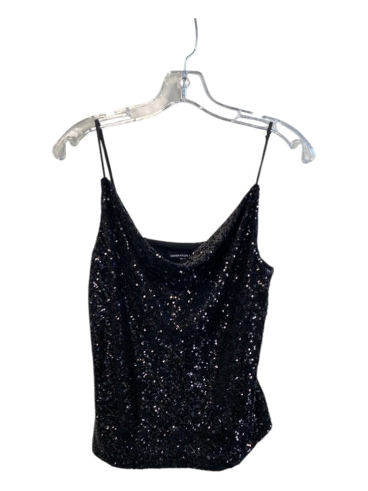 Generation Love Size XS Black Polyester Sleeveless Sequins Adjustable Strap Top Black / XS