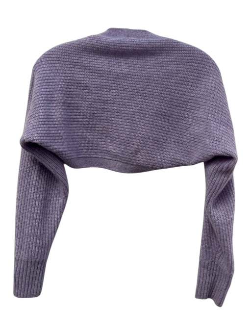 White + Warren Size XS Lavendar Cashmere Long Sleeve Ribbed Cropped Sweater Lavendar / XS
