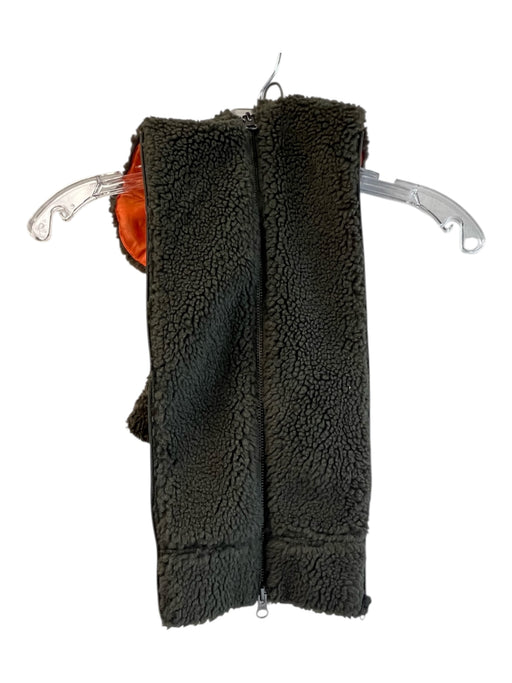 Veronica Beard Size 00-14 Green Polyester Faux Shearling Hood Zipper Jacket Green / 00-14