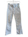 Frame Size 24 White Cotton High Rise Zip Fly Patch Pocket Flare Jeans White / 24