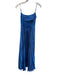 House of Harlow Size XS Blue Polyester Spaghetti Strap Pleated Seam Detail Dress Blue / XS