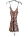 Rococo Sand Size S Pink Viscose V Neck Sleeveless Braided Detail Dress Pink / S