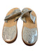 Jack Rogers Shoe Size est 6 Silver & Brown Manmade Material Thong Strap Shoes Silver & Brown / est 6