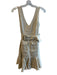 En Saison Size XS Khaki Linen & Cotton Sleeveless Belt Back Zip Dress Khaki / XS