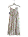 Bardot Size S Cream multi Cotton Strapless Boned Back Zip Floral Dress Cream multi / S