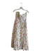 Bardot Size S Cream multi Cotton Strapless Boned Back Zip Floral Dress Cream multi / S