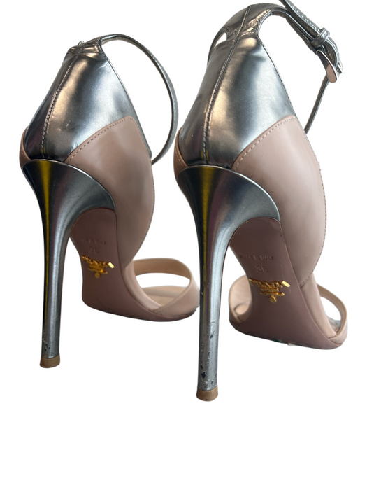 Prada Shoe Size 36 Tan Manmade Material Ankle Strap Pump Open Toe Shoes Tan / 36