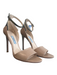 Prada Shoe Size 36 Tan Manmade Material Ankle Strap Pump Open Toe Shoes Tan / 36
